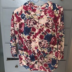 Charlotte Russe Floral Button Up